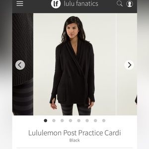 Sz 8 Lululemon Post Practice Cardigan
